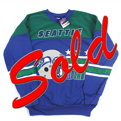 Vintage Seattle Seahawks Crewneck Sweatshirt NWT
