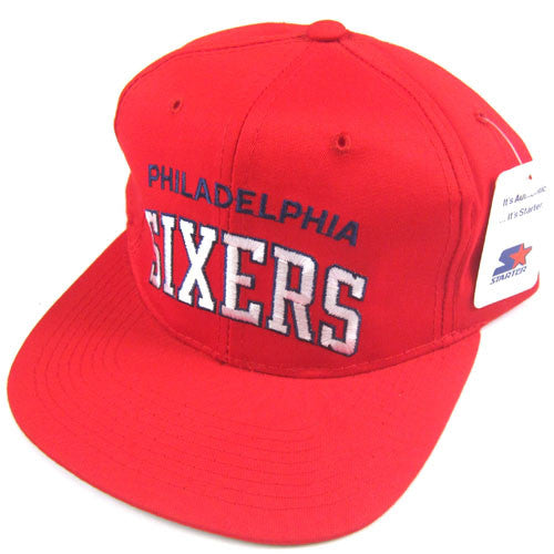 Vintage Philadelphia Sixers Starter Snapback Hat NWT