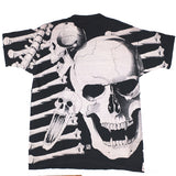 Vintage Skulls All Over Print T-Shirt