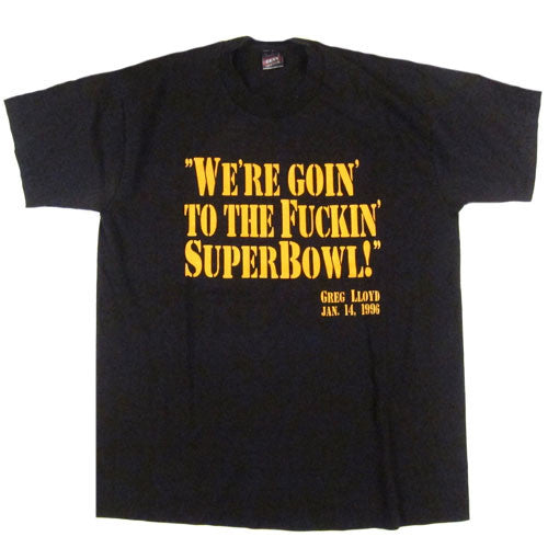 Vintage Pittsburgh Steelers Greg Lloyd Super Bowl T-Shirt