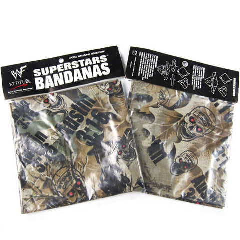 Vintage Stone Cold Steve Austin 3:16 Camo Bandana