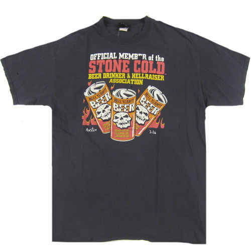 Vintage Stone Cold Official Member Beer Drinker T-Shirt