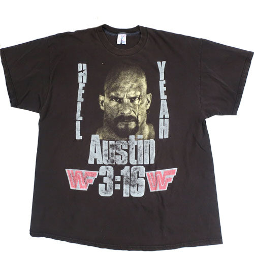 Vintage Stone Cold Hell Yeah! T-shirt 90s Steve Austin 3:16 WWF WWE ...