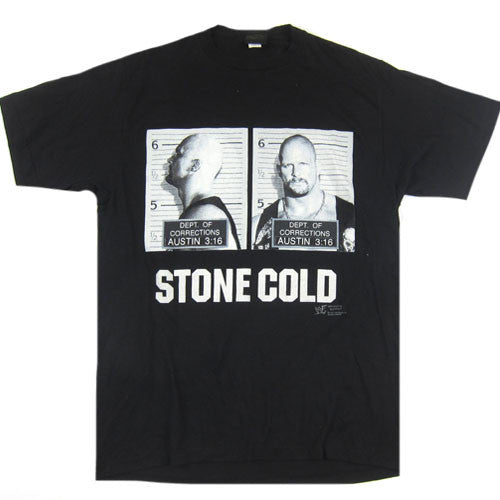 Vintage Stone Cold Dept. of Corrections Mugshot T-Shirt