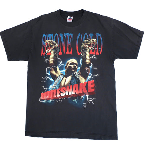 Vintage Stone Cold Steve Austin Rattlesnake T-Shirt WWF WWE 