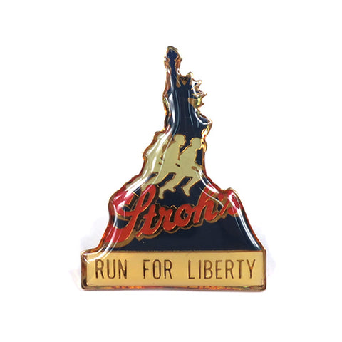 Vintage Stroh's Run For Liberty Beer Pin