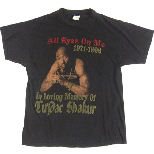 Vintage Tupac Shakur 2Pac All Eyez On Me T-Shirt RIP 1996 Hip Hop