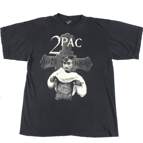Vintage 2Pac Tupac Shakur T-Shirt Hip Hop Rap 90's – For All