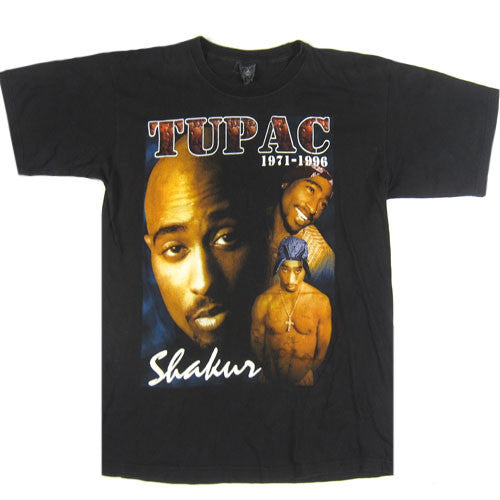Two Pack Singer Vintage Tupac Shakur 2Pac Tommy Hilfiger T-Shirt 1996 Rap Hip Hop RIP ...