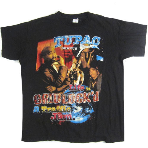 Vintage Tupac Shakur Gridlock'd 2Pac 1997 T-Shirt Hip Hop Rap T