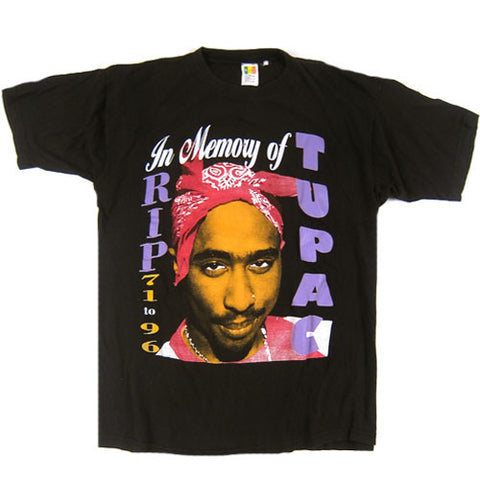 VIntage Tupac Shakur 2Pac In Memory Of T-Shirt