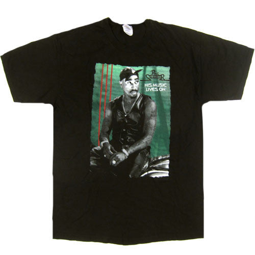 Vintage Tupac Shakur 2Pac His Music Lives On T-Shirt