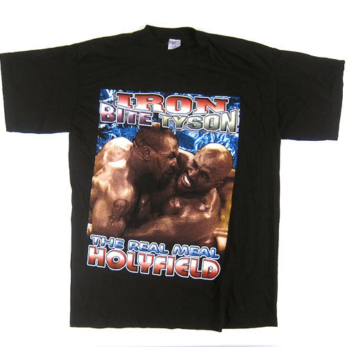 Vintage Mike Tyson Evander Holyfield Just Bite It T-Shirt