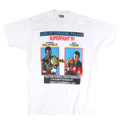 Vintage Holyfield Tyson Superfight 1991 T-Shirt