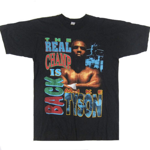 Vintage Mike Tyson The Real Champs Is Back T-Shirt