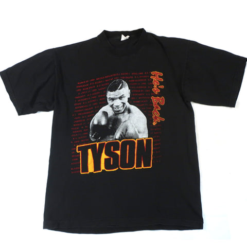 Vintage Mike Tyson "He's Back" T-shirt