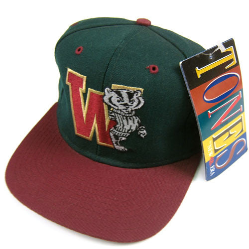 Vintage Wisconsin Badgers Snapback Hat NWT
