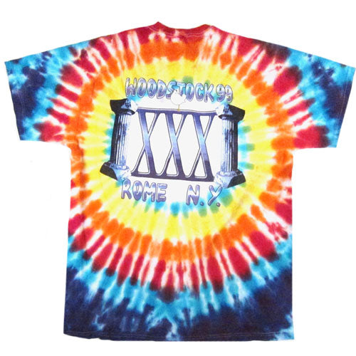 Vintage Woodstock 1999 Tie Dye T-Shirt Concert Festival 90s Rock Rap ...