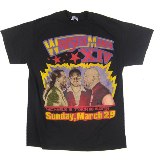 Vintage Wrestlemania XIV T-Shirt 1998 WWF WWE Wrestling – For All  