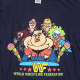 Vintage WWF 1994 Undertaker Doink Lex Luger Bret Hart Yokozuna T-Shirt